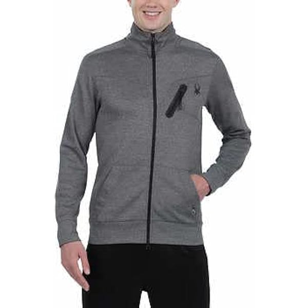 Spyder Active Men's Full Zip Jacket (Medium gray) Best for